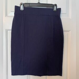 Navy Blue Lila Rose Bodycon Pencil Skirt - Thick Knit - Size 4